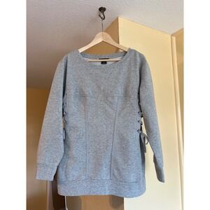 Small Womens Trove Light Grey Corset Sweater!